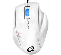 QPAD - OM-75 - Souris de jeu optique filaire blanche