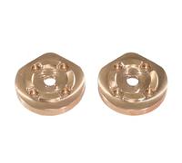 QPAJWAKS Bloc de contrepoids en Laiton for Voiture télécommandée MJX Hyper GO H12Y 1/12, pièces d'accessoires de Mise à Niveau d'escalade Wrangler(2 PCS 100g)
