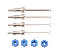 QPAJWAKS Bloc de Direction/Bras de Suspension/Arbre de Transmission/Couvercle de boîte de Vitesses en métal for Arrma 1/18 Granite GROM RTR ARA2102 RC Car OP Upgrade Parts(CVD-Silver)