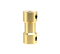 QPAJWAKS Connecteur d'arbre de Transmission en Laiton et cuivre 2/2,3/3/3,17/4/5/6 mm, Accouplement d'arbre Moteur avec vis for Bateau/Voiture/Robot télécommandé(6 to 6mm)