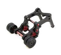 QPAJWAKS Double Wheel Keel Wheelie Raise Head Bar Upgrade Parts for 1/5 Traxxas XMAXX X-MAXX Accessories(Zwart)