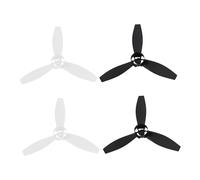 QPAJWAKS Lot de 4 hélices de Rechange for Drone Parrot Bebop 2, Noir et Blanc