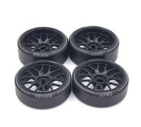 QPAJWAKS Lot de 4 Jantes en métal et Plastique Dur for Wltoys 284131 K969 K989 P929 Mini-Z 1/28 RC Car Upgrade Parts