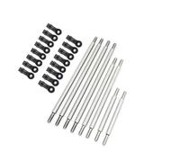 QPAJWAKS Lot de 8 biellettes de Suspension en Acier Inoxydable, empattement 324, for Voiture télécommandée 1/10 Traxxas TRX4 Defender New Bronco