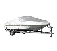 QPDDFG Bâche de Bateau pour Lund 2100 Baron, Housse de Bateau Protection extérieure imperméable Housses pour Bateaux, Bache Bateau pour Yacht Bateau de pêche,C Silver