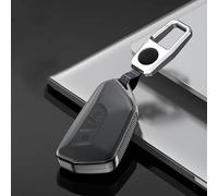 QPDDFG Coque de Clé pour VW Golf 8 e-Golf 8 Golf R Golf GTI 2020-2025, Coque Clé Porte-clés Coque de clé de Voiture Protecteur de clé de Voiture Télécommande Boîtier de clé,A Black
