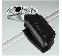 QPDDFG Coque de Clé pour VW Golf 8 R GTI GTEGTI Clubsport, Coque Clé Porte-clés Coque de clé de Voiture Protecteur de clé de Voiture Télécommande Boîtier de clé,B Transparent Black