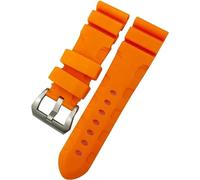 QPDRNC Bracelet de montre en caoutchouc 24 mm 26 mm en silicone pour Panerai Luminor submersible PAM Vert Bleu Bracelet étanche, 26mm, Agate