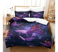 QPIRINMEX 3D Ragdoll Housse De Couette Parure De Lit, Imprimé Microfibre Ensemble De Literie avec Housses De Couettes Taies D'oreillers Single（140x200cm）