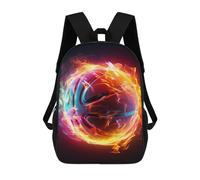 QPIRINMEX Basket-ball Cartables D'école Imprimés En 3D Mouvement Sacs À Dos Pour Enfants Sac D'école Pour Garçons Filles Élémentaire Et Moyen 17pouce