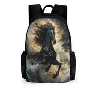QPIRINMEX Beau Sac À Dos D'école De Cheval Le Sac De Voyage Cartable Animaux D'enfants De Filles De Garçons Saison Scolaire