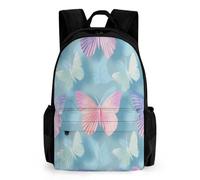 QPIRINMEX CArtable papillon Enfants Sacs À Dos Enfants Pour Garcon Fille Scolaires Couleur Backpack Sac À Dos Grande Capacité Adolescents Garçons Ordinateur Pour Affaires Voyages Scolaire
