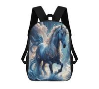 QPIRINMEX Cheval Sacs À Dos Garçons Filles Secondaire Cartables Animal Sac À Dos Pour Junior Elementary Rucksack 17pouce