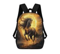 QPIRINMEX Cheval Sacs À Dos Pour Enfants Art Sacs D'école Pour La Maternelle Secondaire Sac À Dos Pour Enfants D'âge Préscolaire Sacs À Dos De Marche 17pouce
