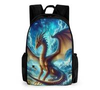 QPIRINMEX Dragon Cartables D'école Imprimés En 3D dinosaureses Sacs À Dos Pour Enfants Sac D'école Pour Garçons Filles Élémentaire Et Moyen 17pouce