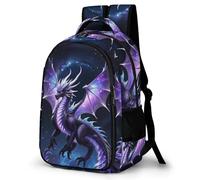 QPIRINMEX Dragon Sacs À Dos Pour Enfants Sacs D'école Pour La Maternelle Secondaire Sac À Dos Pour Enfants D'âge Préscolaire Sacs À Dos De Marche 17pouce