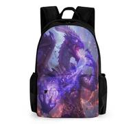QPIRINMEX Dragon volant CArtables D'école Imprimés En 3D dinosaureses Sacs À Dos Pour Enfants Sac D'école Pour Garçons Filles Élémentaire Et Moyen 17pouce