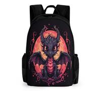QPIRINMEX Dragon volant CArtables D'école Imprimés En 3D dinosaureses Sacs À Dos Pour Enfants Sac D'école Pour Garçons Filles Élémentaire Et Moyen 17pouce