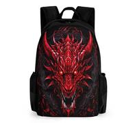 QPIRINMEX Dragon volant CArtables D'école Imprimés En 3D dinosaureses Sacs À Dos Pour Enfants Sac D'école Pour Garçons Filles Élémentaire Et Moyen 17pouce
