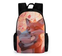 QPIRINMEX Fox Cartables D'école Imprimés En 3D Animaux Sacs À Dos Pour Enfants Sac D'école Pour Garçons Filles Élémentaire Et Moyen 17pouce