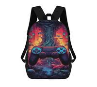 QPIRINMEX Gamepad Cartables D'école Imprimés En 3D Sacs À Dos Pour Enfants Sac D'école Pour Garçons Filles Élémentaire Et Moyen 17pouce