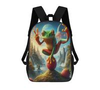 QPIRINMEX Grenouille Cartables D'école Imprimés En 3D Cute s Sacs À Dos Pour Enfants Sac D'école Pour Garçons Filles Élémentaire Et Moyen 17pouce