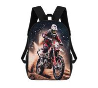 QPIRINMEX Motocross Sacs À Dos Pour Enfant,Imprimé 3D Sac À Dos Enfants Sacs Dos Cartable Scolaire Garçon Kids Backpacks Sac Accessoire De Mode Sac À Dos Pour Garçons Et Filles