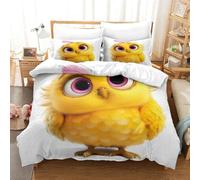 QPIRINMEX Parure De Lit 3 Pièces SpaceChat Housse De Couette Douce,Star du Impression 3D en Microfibre Hypoallergique avec Taies d'oreiller Literie en,pour Adultes Enfants Single（140x200cm）