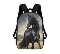 QPIRINMEX Sac À Dos Cheval Léger 17 Pouces Sac A Dos Scolaire Dessin Animal Pour Adolescents Cartable Filles Voyage Collège Randonnée Loisir,Cadeau Pour Enfants