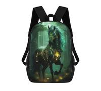 QPIRINMEX Sac À Dos Cheval Scolaire Garçons Adolescents Grands Sacs D'école Art Filles CArtables Enfants Sacs À Dos Impression Sacs D'école Pour 6-15 Ans