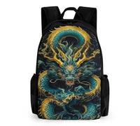 QPIRINMEX Sac À Dos Dragon Enfant - Garçons Filles Cartable Dragon École Primaire Étudiant Sac À Dos De Pour Adolescent Quotidienne À L'extérieur/7-12 AnsDragon