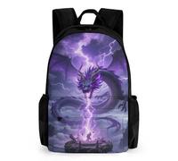 QPIRINMEX Sac À Dos Dragon Scolaire Cartable Fille Garcon Backpack Loisir Sacs De Voyage Sac À D'école Léger Rucksack Pour Enfant 6,7,8,9Ans