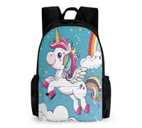 QPIRINMEX Sac À Dos Licorne Kawaii Léger 17 Pouces Sac A Dos Scolaire Dessin Pour Adolescents CArtable Filles Voyage Collège Randonnée Loisir,Cadeau Pour Enfants