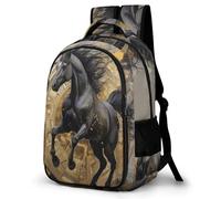 QPIRINMEX Sacs À Dos Filles Sac À Dos D'école Pour Enfants Cheval Sac D'école Imprimé En 3D Animaux Sac D'école Pour Les Élèves Du Primaire Et Du Collège 17pouce