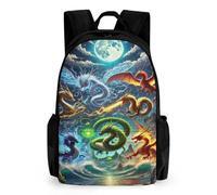 QPIRINMEX Sacs À Dos Pour L'école,Cartable Enfant Dragon, Sac D'école De Loisirs Sac Quotidienne De Loisirs D'école Cadeaux D'anniversaire Pour Enfants