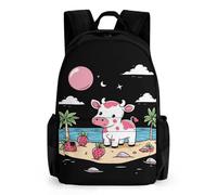 QPIRINMEX Vaches des Highlands Sacs À Dos Sac À Dos Scolaire Pour Enfants Sac D'école Imprimé En 3D Animaux Sac D'école Pour Garçons Élèves Du Primaire Et Du Collège 17pouce