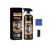 QPJUVC 2025 Nouveau nettoyant puissant pour jantes en spray - Convertisseur de rouille robuste, nettoyant pour jantes et pneus avec éponge et chiffon, élimine la saleté et améliore la brillance (1)