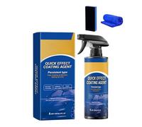 QPJUVC 3 dans 1 Spray de revêtement de voiture en céramique - Agent de revêtement à effet rapide avancé pour le brillant et la protection - Waterless Wash, Wax & Polish in One (1)