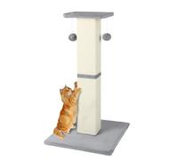 QPK Arbre à chat de 81,3 cm, robuste et épais, avec plate-forme de saut, grand griffoir pour chats d'intérieur, résistant à l'usure et anti-rayures (gris)