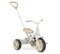 Qplay Elite Plus Tricycle 2 en 1 avec poignée de poussée réglable, jouet d'extérieur pour tout-petits de 2 à 6 ans, charge maximale de 25 kg, bleu