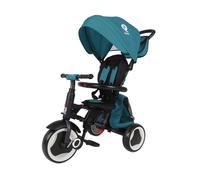 Qplay Rito Plus tricycle vert turquoise Tricycle barre de poussée 10 à 36 mois