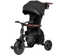 Qplay Tricycle évolutif Comfort Max 6 en 1 Noir | Tricycle Pliable en Aluminium avec siège à 360°, inclinable et Capote - pour bébés de 10 à 72 Mois Noir