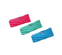 Qplcdg Lot de 3 trousses à crayons drôles de monstres - Avec fermeture éclair extensible - Pour papeterie, multi-usages - Pour stylos, crayons, lunettes, c, mignon