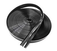 QPN Garniture en vinyle noir de 1,6 cm - Cache-vis pour véhicule récréatif, camping-car, remorque de voyage (10,7 m, noir)