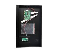 QPOGRMJR Carte contrôleur d'affichage Portable Mini-HDMI EDP 30 Broches for écran N156HGA et N156HGE 15,6 Pouces, boîtier métallique, 1920 x 1080, Micro USB(N156HGA-EAB and Case)