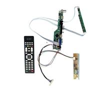 QPOGRMJR Carte contrôleur LCD Compatible avec écran LCD CLAA154WB05 CLAA154WB08A VGA + HDMI + AV + USB + IR, Moniteur TV analogique 1CCFL 30 Broches LVDS 1280 x 800, kit DIY(for CLAA154WB05AN)