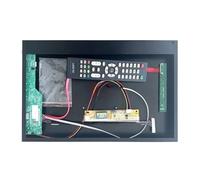 QPOGRMJR Carte contrôleur TV analogique LTN156AT01 N156B3 + boîtier métallique LVDS 30 Broches 1366 x 768 1CCFL, kit de Bricolage 15,6 Pouces, VGA, HDMI, AV, USB(LTN156AT01-V01 xCase)