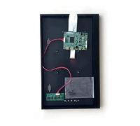 QPOGRMJR Carte de Pilote de contrôleur et Coque métallique for écran Portable LP156WF4 1920 x 1080 EDP 30 Broches Micro USB Mini-HDMI Kit de Modification DIY 15,6"(LP156WF4-SPC1 x Case)