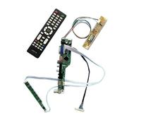 QPOGRMJR Carte de Pilote de contrôleur for TD141TGCD1 TD141TGCD2, kit de Test DIY IR + USB + AV + HDMI + VGA, 1CCFL LVDS 30 Broches 1024 x 768, Matrice LCD TV analogique(for TD141TGCD2)