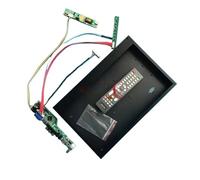 QPOGRMJR Carte Pilote analogique for écran TV LP141WX3-TLB1/TLA4/TLN1/TLP2, boîtier métallique, VGA, HDMI, USB, LVDS, 30 Broches, 1280 x 800, 1 CCFL, 14,1 Pouces(LP141WX3-TLP1 x Case)